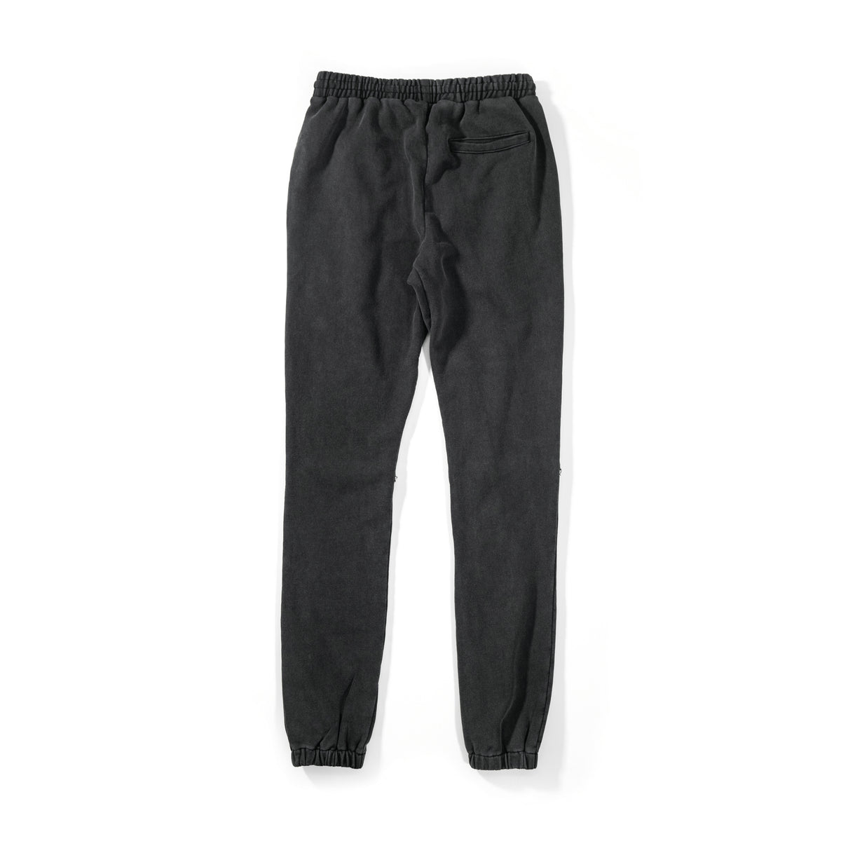 Dark grey sweatpants on a white background