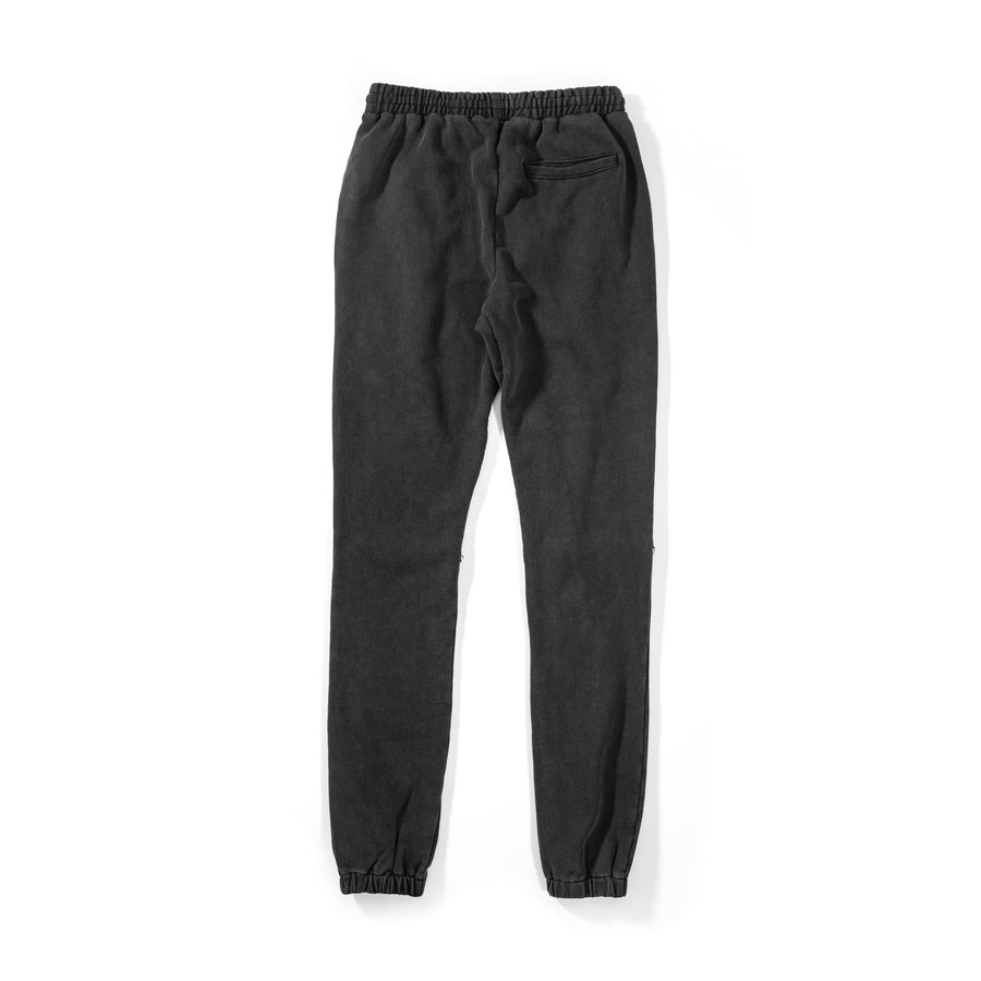 Dark grey sweatpants on a white background