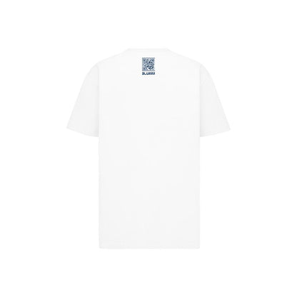 Oversized White QR Code Tee