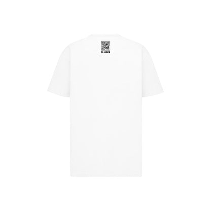 Oversized White QR Code Tee