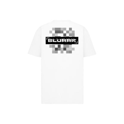 Oversized White B Censored Tee