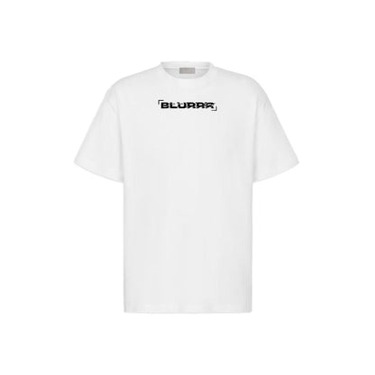 Oversized White QR Code Tee