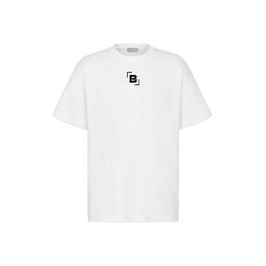 Oversized White B Censored Tee